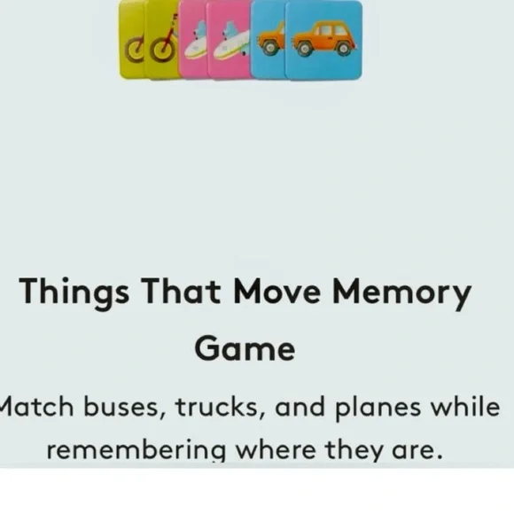 Lovevery Things That Move Memory Matching Game Investigator
Play Kit 31-33 M - Picture 7 of 7